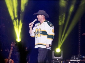 Gord Bamford performs at the Country Thunder Humboldt Broncos Tribute in Saskatoon, SK on Friday, April 27, 2018.
