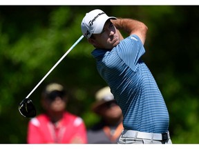 Nick Taylor of Canada plays his shot from the second tee during the first round of the Houston Open at the Golf Club of Houston on March 29, 2018 in Humble, Texas.