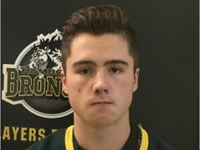 Humboldt Broncos player Evan Thomas, who is from Saskatoon, Saskatchewan.