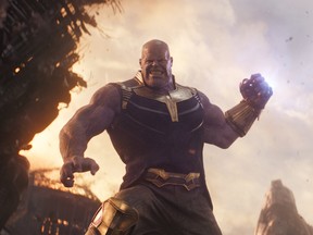 Thanos (Josh Brolin) in a scene from Marvel's Avengers: Infinity War.