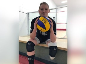 Julie Kozun lost her leg in a lawnmower accident a few years ago and now competes internationally with the Canadian sitting volleyball team. Jeff Losie/Saskatoon StarPhoenix