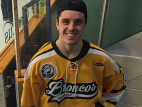 Humboldt Broncos player Ryan Straschnitzki.