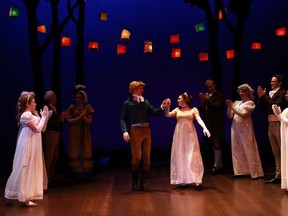 A dance scene in Persephone Theatre's Pride and Prejudice.