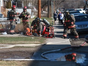 Saskatoon fire and Saskatoon police responded to a house fire at 225 Avenue L South in Saskatoon, Sask. on May 2, 2018.