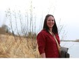 Chef Jenni Schrenk, who runs a cooking class and catering company, takes a walk by the river, foraging and getting menu ideas, in Saskatoon, Sask. on May 8, 2018.