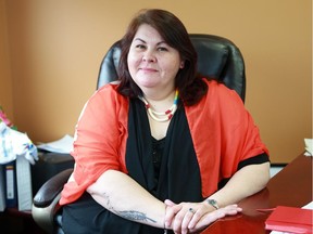 Treaty Commissioner Mary Culbertson, who is a member of the Keeseekoose First Nation in Saskatchewan and has worked with Battleford's Sunchild Law in the areas of family, criminal and Indigenous law, as well as in dispute resolution, at her office in Saskatoon, Sask. on May 10, 2018.