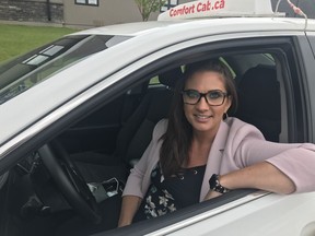 Shondra Boire, the Comfort Cab Operations Manager and a spokeswoman with the Saskatchewan Taxi Cab Association says the merger of Comfort and United/Blueline taxi companies is about improving service to customers. (Morgan Modjeski/The Saskatoon StarPhoenix)