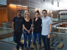 The FoodRenew team (L-R): Muhammad Khalil, Courtney Boyko, Jessica Benoit, Steven Rau.