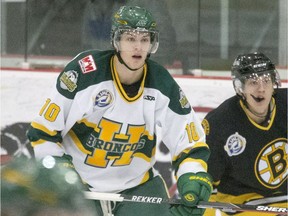 Humboldt Broncos bus crash survivor Matthieu Gomeric is one of the players who are too old to play junior hockey next season.