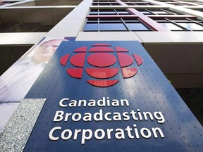The CBC building is shown in Toronto on April 4, 2012. The CBC is telling thousands of its employees their personal information may have been compromised after a recent computer theft. (The Canadian Press/Nathan Denette)