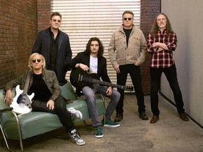 The Eagles, comprised of Joe Walsh (left), Vince Gill, Deacon Frey, Don Henley and Timothy B. Schmit, will play Mosaic Stadium on May. 17.