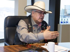 Onion Lake Cree Nation Chief Wallace Fox in Saskatoon on Feb. 9, 2016.