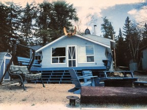 John Michael and his wife have owned their cabin, pictured above, at Flotten Lake for 38 years, until the Tuff fire destroyed their cabin, and 12 others, over the 2018 May long weekend. (Courtesy of John Michael.)