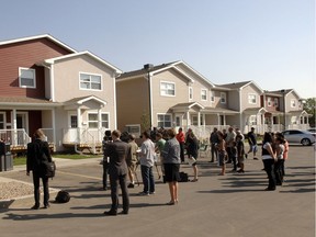 A 2012 file photo of new affordable rental suites for families in the Coronation Park neighbourhood in Regina.