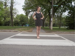 Chelsea Dignean has been battling with the city to get speed bumps installed in the Caswell Hill neighbourhood to help slow what residents think is dangerously fast traffic that puts kids at risk.