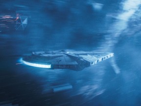 This image released by Lucasfilm shows a scene from "Solo: A Star Wars Story."