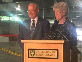 Ron and Jane Graham have donated $2.068 million to fund a new sport science and health centre for  Merlis Belsher Place on the University of Saskatchewan campus.