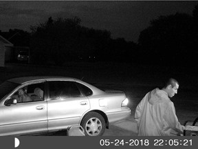 Shellbrook RCMP are asking for the public's help identifying individuals responsible for stealing gasoline, jerry cans and cheques from a rural property. (RCMP handout photo)