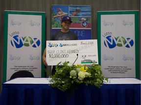 Clint Kennedy of Rosetown won the LOTTO MAX'S MAXMILLIONS draw on June 1, after buying his ticket minutes before the contest closed. Photos taken in Saskatoon on June 8.
