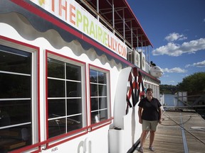 SASKATOON,SK--JUNE 26 0675-NEWS-PRARIE LILY- Joan Steckhan, the Vice  President and CFO of the Prairie Lilly poses for a portrait on the river boat in Saskatoon, SK on Tuesday, June 26, 2018.