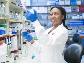 Akosiererem Sokaribo has been working on a salmonella vaccine.