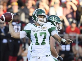 Zach Collaros and the Saskatchewan Roughriders had a rough night against the host Ottawa Redblacks on Thursday.