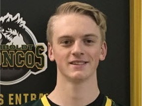 Humboldt Broncos player Graysen Cameron, who is from Olds, Alberta.