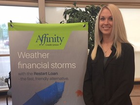 Kristin Nelson, associate director of community impact for United Way Regina, helped launch Affinity Credit Union's new Restart Loan, which is designed to help individuals break out of the payday loan cycle and prevent others from getting caught in it.