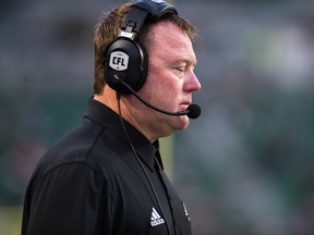 Chris Jones found his Saskatchewan Roughriders tough to watch on Friday, when they lost 39-12 to the visiting Calgary Stampeders in CFL pre-season action.