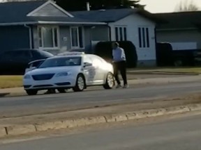 Saskatoon police responded to a call back in April regarding an altercation between a taxi driver and a passenger. Video footage of that incident surfaced online this week.