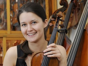 Véronique Mathieu is pictured in this file photo taken in 2009 after she was awarded a 1715 Dominicus Montagnana violin. (courtesy of the Canadian Council for the Arts)