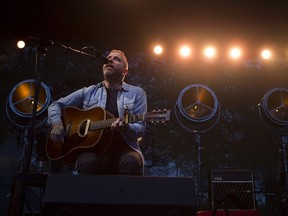 Dallas Green from City and Colour reforms at the Saskatchewan Jazz Fest held at the Bessborough Gardens in Saskatoon on June 30, 2018.