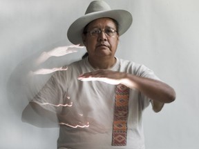 Lanny Real Bird, who lives on the Crow Reservation in southeast Montana, is one of the few experts in Plains Indian Sign Language. He visited the Saskatoon StarPhoenix newsroom on July 4, 2018, while he was en route to Poundmaker First Nation, where he will deliver a presentation on the language.