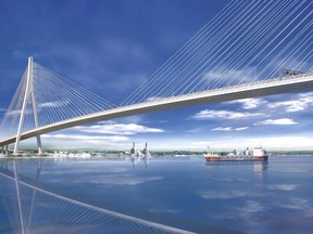 The Windsor-Detroit Gordie Howe International Bridge will look slightly more impressive than the Saskatoon Gordie How Bridge.