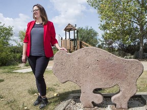 Meewasin Valley Authority CEO Andrea Lafond in Gabriel Dumont Park in Saskatoon, SK on Tuesday, July 24, 2018.