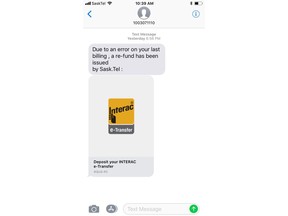 Saskatoon police say a text-message based scam has been circulating recently in the province. July 13, 2018.