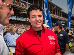 Papa John's founder and CEO John Schnatter attends the Indy 500 on May 23, 2015 in Indianapolis, Indiana.