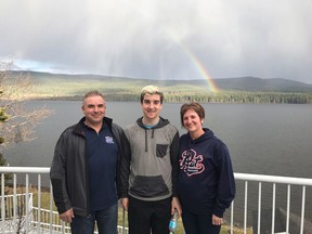 Russell, Adam and Raelene Herold are seen in this undated family handout photo. The parents of the youngest Humboldt Bronco player killed in a highway crash say they filed a lawsuit to call for changes to provincial and federal laws.