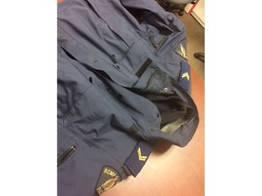 Shellbrook RCMP are asking for public assistance in locating an patrol jacket that was stolen out of an RCMP vehicle in Parkside, Saskatchewan. (Supplied)