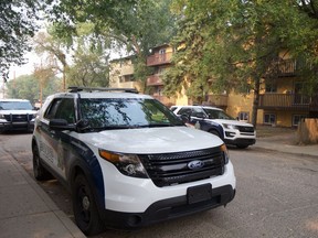 Police responded to a homicide in an apartment building on Avenue V South on Saturday, August 11, 2018. It was the second homicide in Saskatoon in less than a day.
