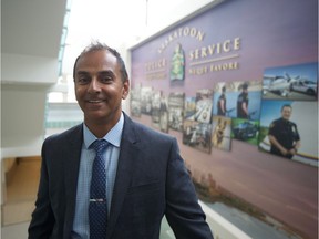 Staff Sgt. A.J. Chevli with the Saskatoon Police Service's Economic Crime Unit in the Saskatoon police headquarters on August 9, 2018.