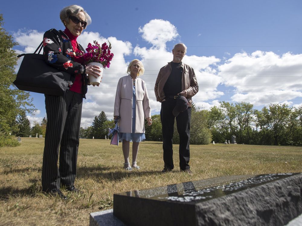 Headstone honours the South Saskatchewan River's first drowning victim ...