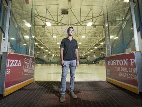 Mark Popovic, Humboldt Broncos director of personal development and leadership, and skills coach, at Elgar Petersen Arena in Humboldt, SK on Wednesday, August 29, 2018.