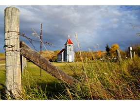 Karla Kaytor, Little Church on the Prairie: Beautiful view of the ever quaint Saint Nicholas Anglican Church located in the Qu'Appelle Valley.