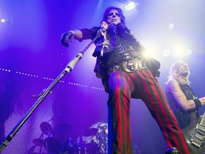 Alice Cooper opened the show at SaskTel Centre before Mötley Crüe, December 10, 2015.