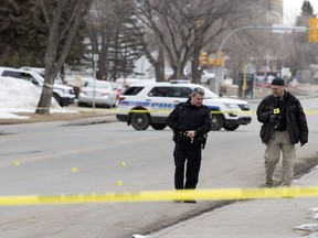 The Regina Police Service investigate an assault and theft of a taxi on April 13, 2018, on Parliament Avenue between Robinson Street and Retallack Street.