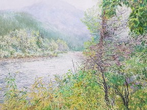 High Wood River by Catherine Perehudoff is on display at The Gallery/Art Placement Inc.