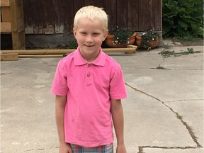 RCMP are asking the public's help to find Greagan Geldenhuys, 7. He was last seen on Aug. 24, 2018, in the Fort Qu'Appelle area. His mother Tamaine Geldenhuys, 47, was found dead on the beach near the Fort campground in Fort Qu'Appelle on Aug. 25, 2018.