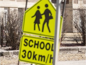 Speeding fines in school zones in Saskatoon are calculated at double the base amount of a regular speeding ticket, plus double the amount per kilometre over the limit.