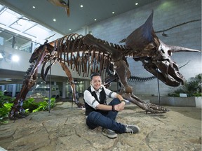 Student Meagan Gilbert has dug up 3,000 plant and animal fossils. (Dave Stobbe for the University of Saskatchewan)